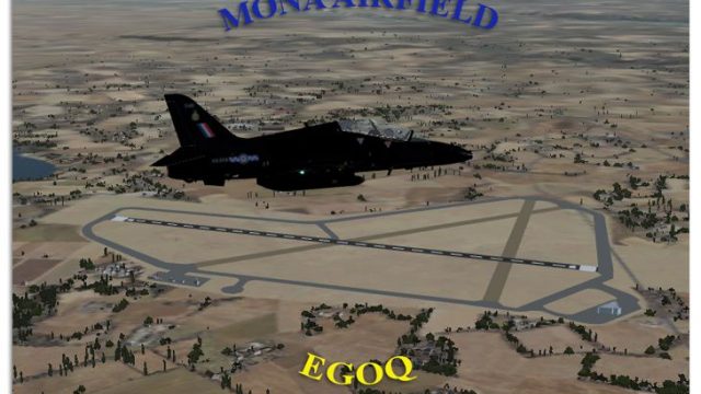 Screenshot 1 — Mona Airfield Scenery
