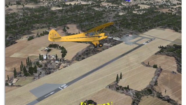 Screenshot 1 — Welshpool Airfield Scenery