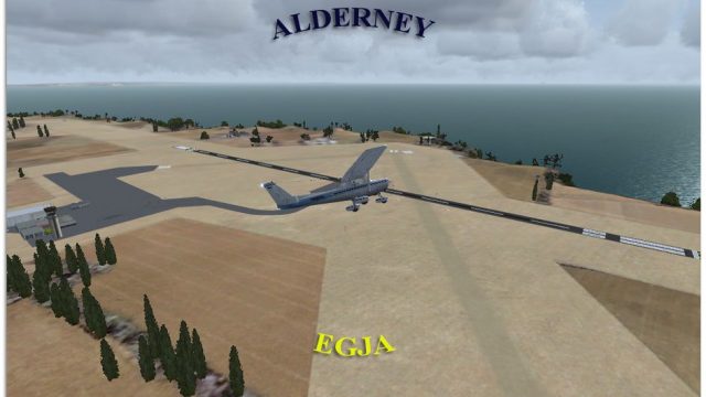 Screenshot 1 — Alderney Airport Scenery