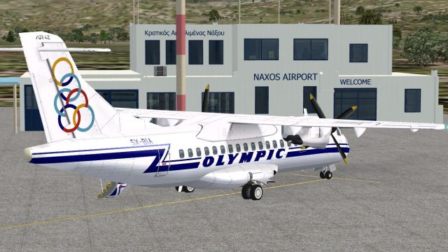 Screenshot 1 — Naxos Airport Scenery