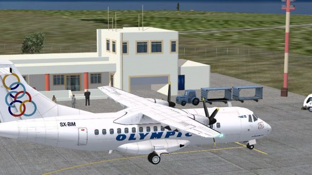 Screenshot 1 — Astypalaia Airport Scenery