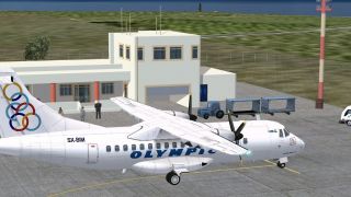 Screenshot 1 — Astypalaia Airport Scenery