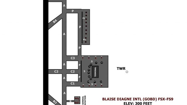 Screenshot 1 — Blaise Diagne International Airport Scenery