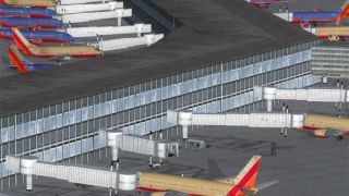 Screenshot 1 — Houston Hobby New Terminal Scenery