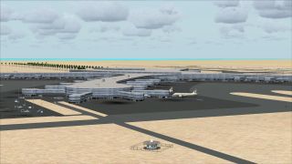 Screenshot 1 — Abu Dhabi International Airport Scenery