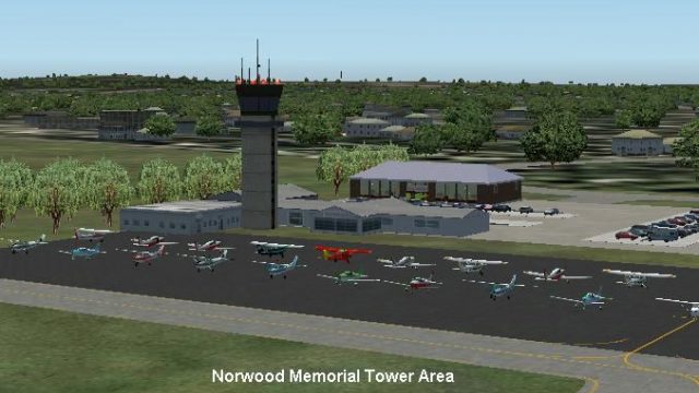 Screenshot 1 — Norwood Memorial Airpord Scenery