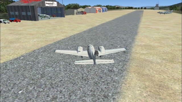 Screenshot 1 — Alpine Airfield Scenery