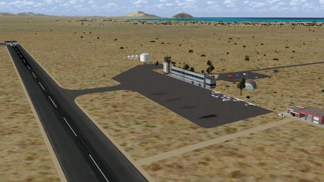 Screenshot 1 — San Felipe Airport Scenery