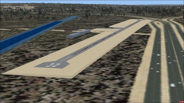 Screenshot 1 — Riverside Airport Scenery