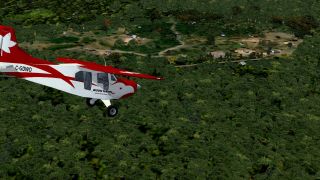 Screenshot 1 — Amazonia Air II "Small Jungle Villages" Scenery
