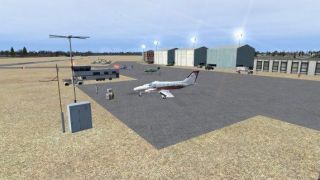 Screenshot 2 — Mountain View Airport Scenery