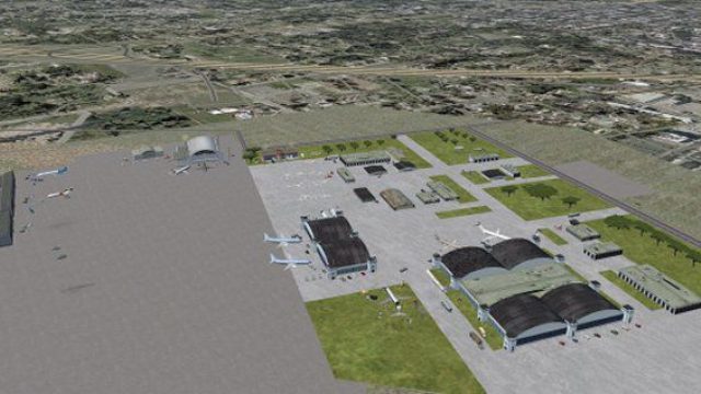 Screenshot 1 — Mobile Downtown Airport Scenery