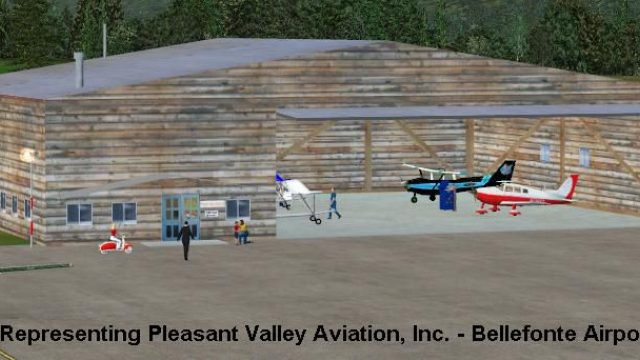 Screenshot 1 — Bellefonte Airport Scenery