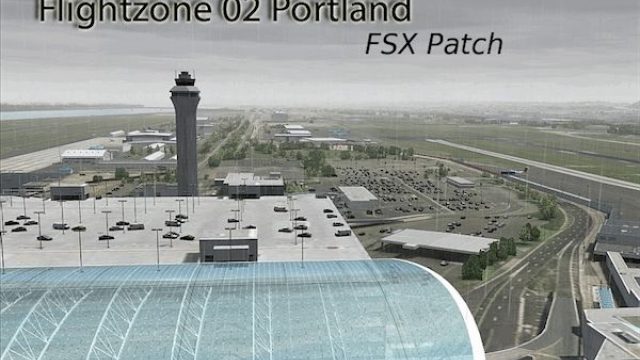 Screenshot 1 — FlightZone02 Portland Scenery Patch