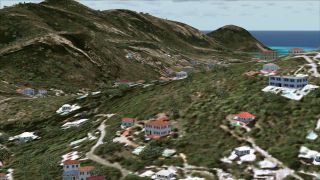 Screenshot 5 — St-Barthelemy Island Sloped Runway Scenery