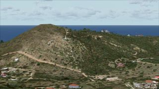 Screenshot 15 — St-Barthelemy Island Sloped Runway Scenery