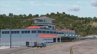 Screenshot 14 — St-Barthelemy Island Sloped Runway Scenery