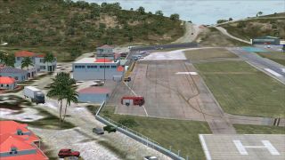Screenshot 7 — St-Barthelemy Island Sloped Runway Scenery