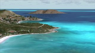 Screenshot 18 — St-Barthelemy Island Sloped Runway Scenery