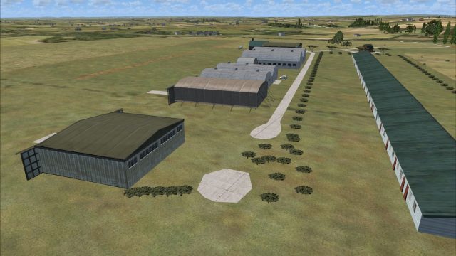 Screenshot 1 — Fishburn Airfield Scenery