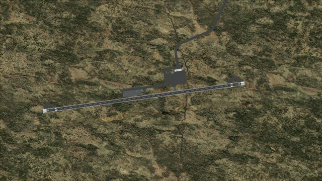 Screenshot 1 — Usinsk Airport Scenery