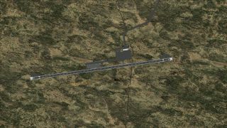 Screenshot 1 — Usinsk Airport Scenery