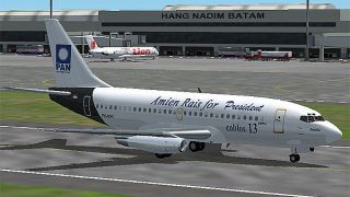 Screenshot 1 — Boeing 737-200, Republic Express (RPX) "Pan Livery"