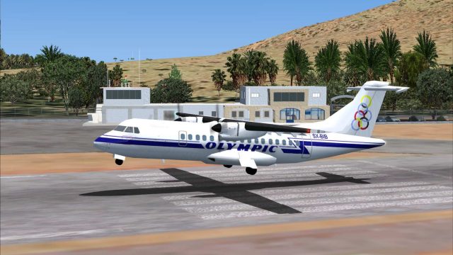 Screenshot 1 — Leros Airport Scenery