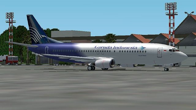 Screenshot 1 — Boeing 737-400, Garuda Indonesia "new livery"