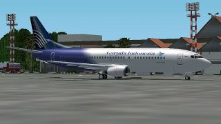 Screenshot 1 — Boeing 737-400, Garuda Indonesia "new livery"