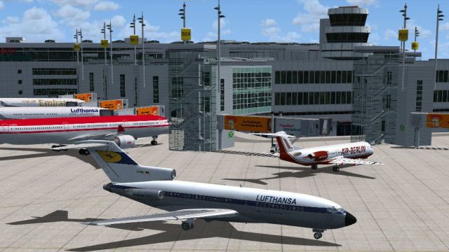 Screenshot 1 — Duesseldorf EDDL Scenery Pack