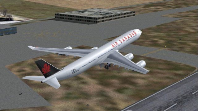 Screenshot 1 — Airbus A-340-500, Air Canada