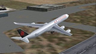 Screenshot 1 — Airbus A-340-500, Air Canada
