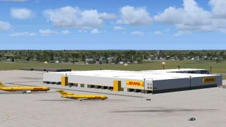 Screenshot 2 — DHL Cargo Facility KCVG Scenery