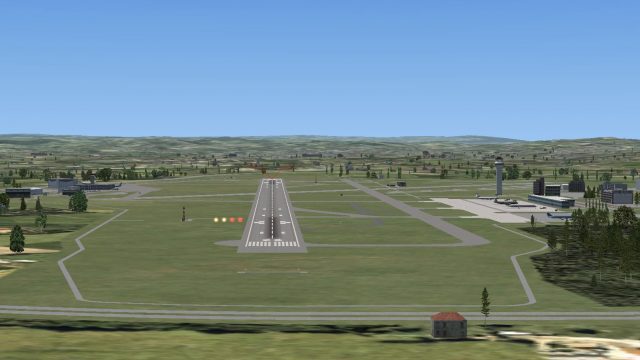 Screenshot 1 — Exeter Airport UK Expansion Scenery