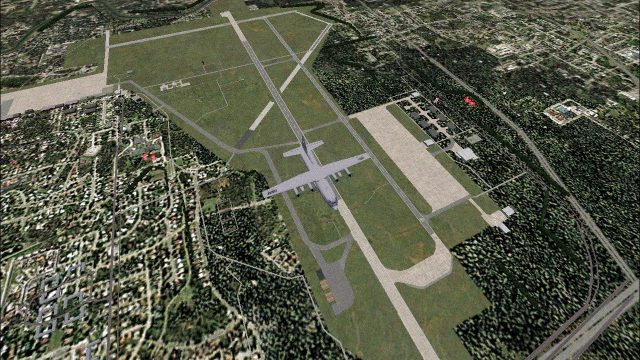 Screenshot 1 — Michigan Military Airports Scenery