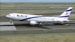 Screenshot 1 — EL AL Boeing 767 Photoreal fleet package