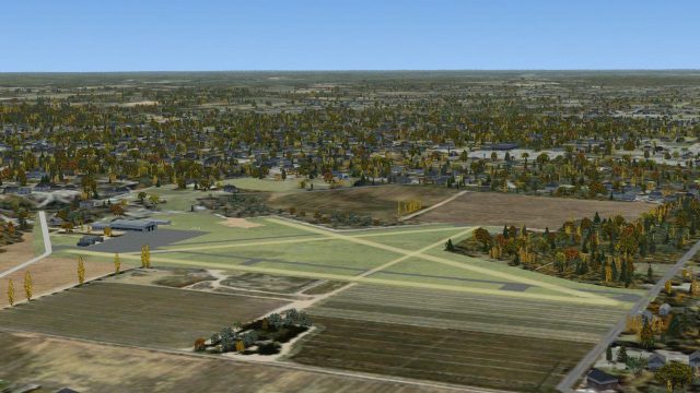 Screenshot 1 — Ghost Airports - Martin Field Scenery