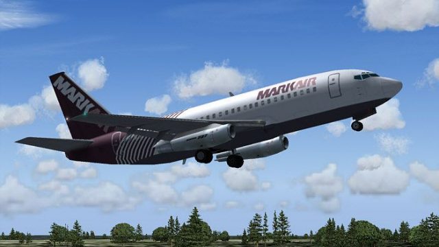 Screenshot 1 — MarkAir Boeing 737-200
