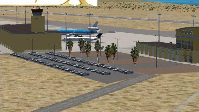 Screenshot 1 — Curacao Airport Scenery