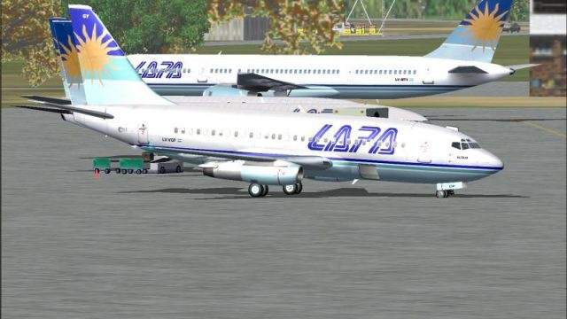 Screenshot 1 — LAPA Fleet & AI FlightPlans