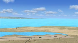 Screenshot 1 — Kasaba Bay Airport Scenery