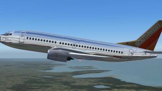 Screenshot 1 — Southwest Boeing 737-300 "Silver One"