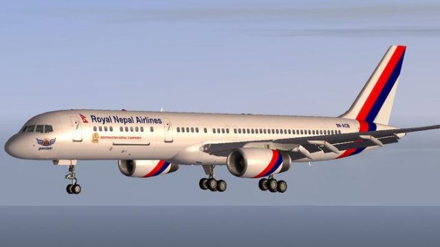Screenshot 1 — Boeing 757-200, Royal Nepal Airlines