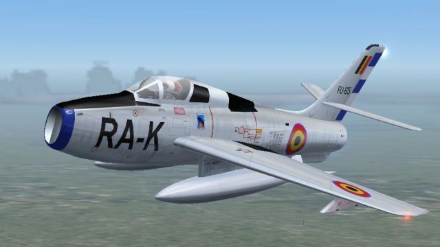 Screenshot 1 — HQ Belgian Air Force Thunderstreak F-84F