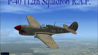 Screenshot 1 — RAF 112th Desert Camo P-40