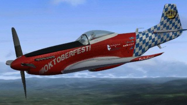 Screenshot 1 — Oktoberfest Horses P-51 Mustang