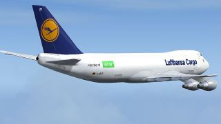 Screenshot 2 — Boeing 747-230F, Lufthansa Cargo 'WOW' livery