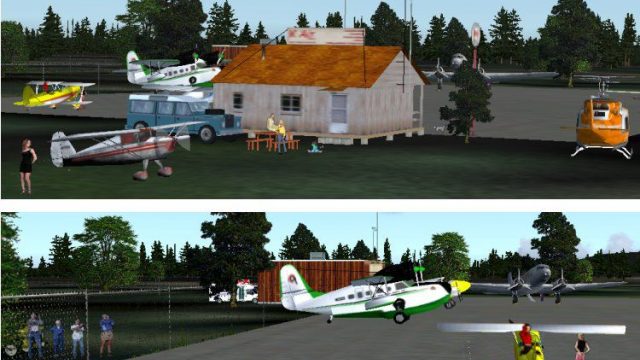 Screenshot 1 — FS2002/FS2004 QBS 04, Québec Bush Scenery, Saint-Michel-des-Saints