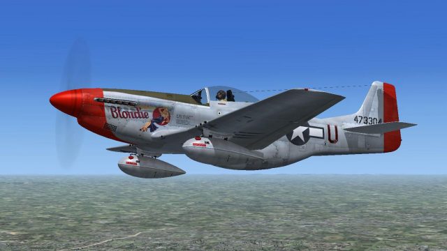 Screenshot 1 — P-51D 'Blondie' 4th FG 1945